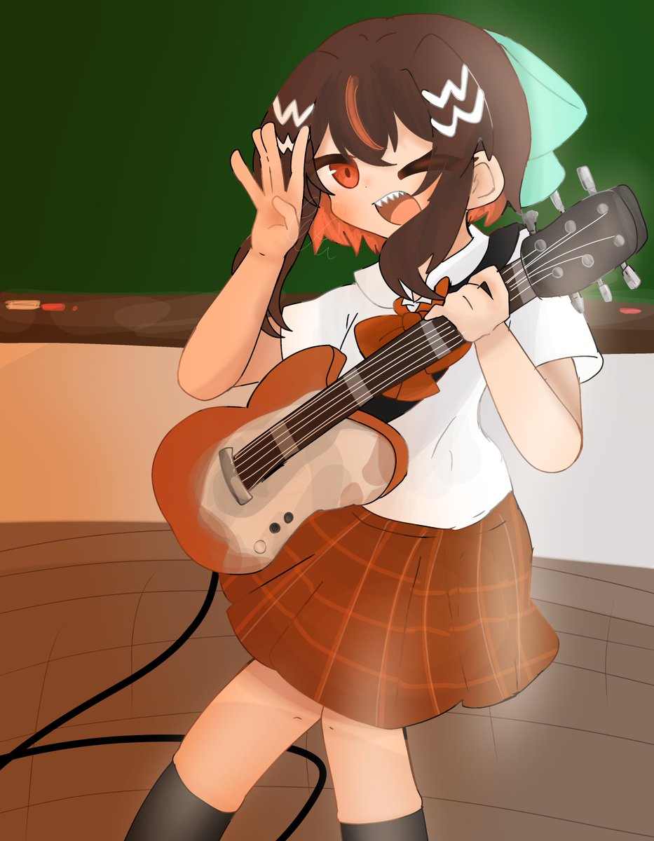 rarukarura's tweet photo. #mmmr部活動合作 
↑の企画で参加させていただきました！

ガンマスさんで軽音部です！

#TI絵MPO 
FAタグ失礼します！
企画の方の#️⃣から他の方のイラストも見てください！ https://t.co/XfIwnqj4M2