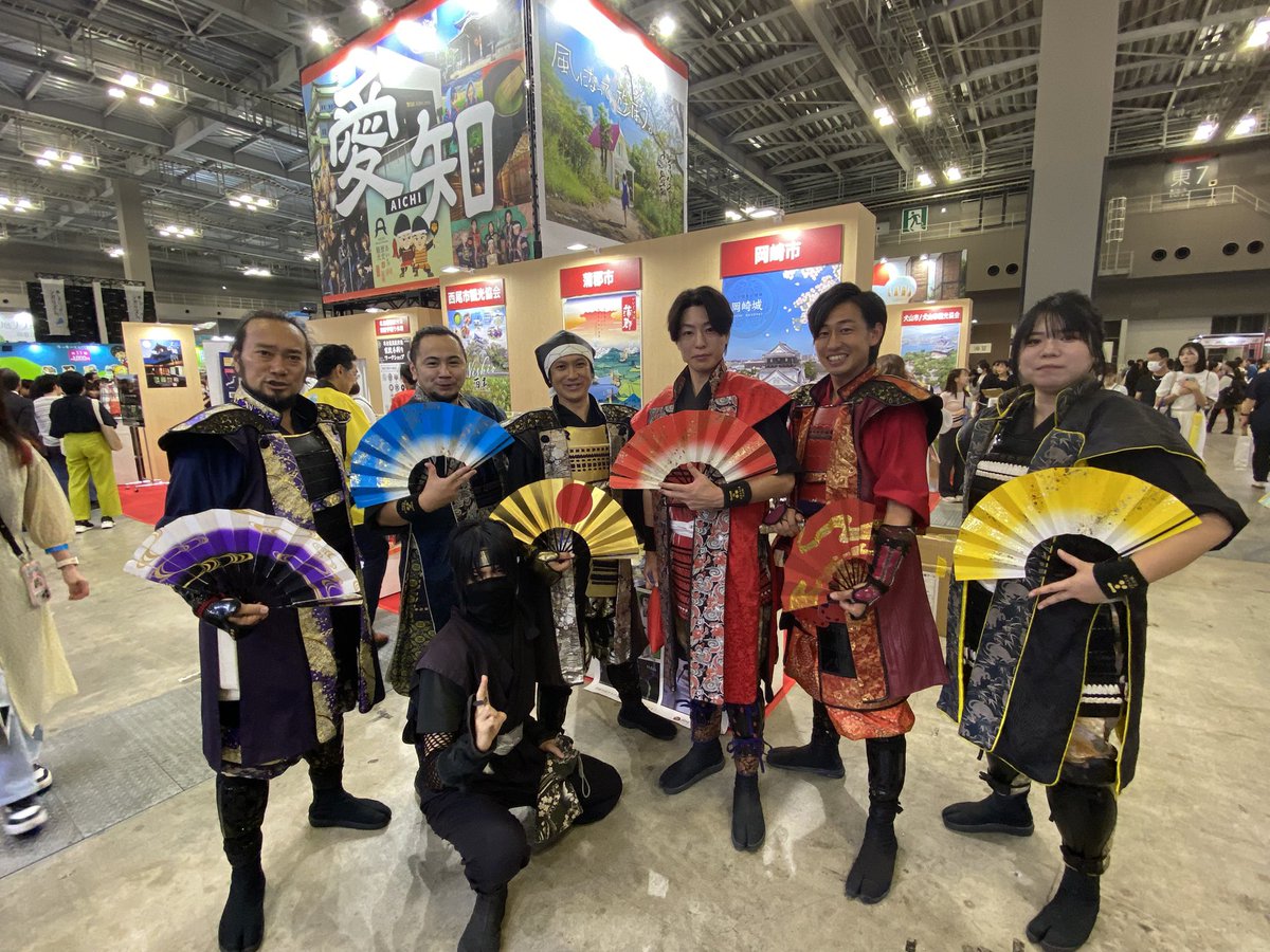 akihirobushotai's tweet photo. 愛知ブースにて

#葵武将隊
#安芸ひろしま武将隊 
#徳川家康 殿 
#榊原康政 殿
#井伊直政 殿 https://t.co/bFWWjNx31q