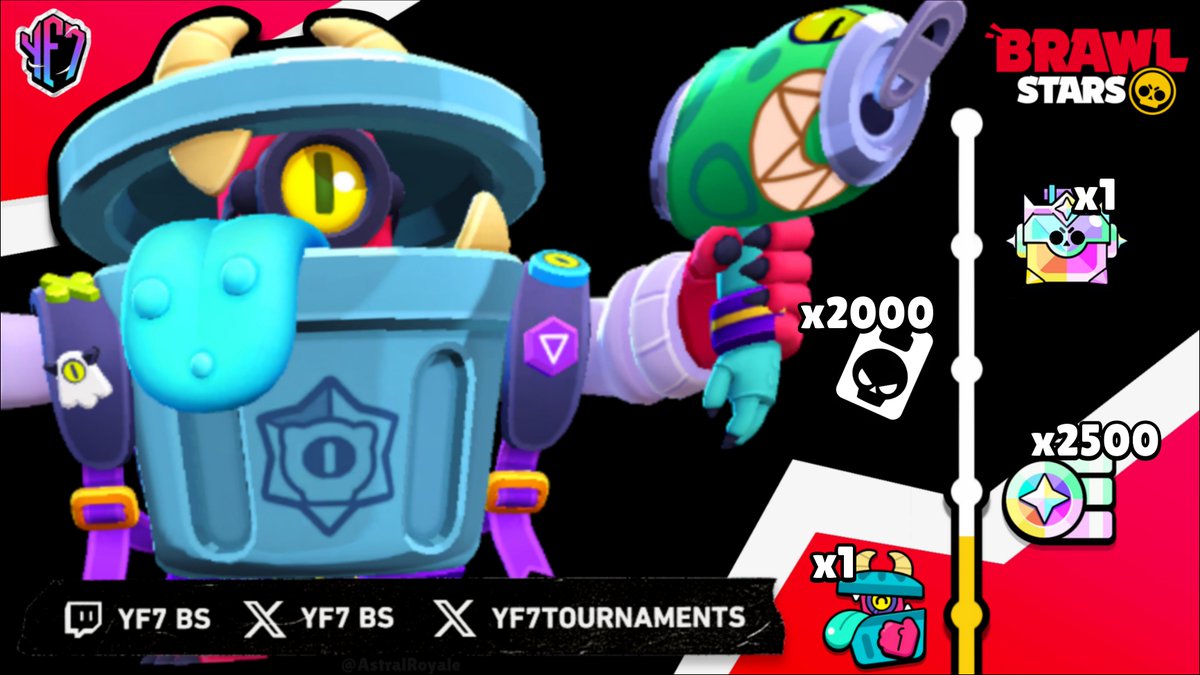 YF7Tournaments's tweet photo. FINALLY, WE UNLOCKED IT! 🎉🔥

After a lot of teamwork, the Brawl Stars community has managed to unlock the TRASH GOBLIN DARRYL skin! 🥹🔥

You can claim it right now from the Duolingo event section 🦉

The next reward is x2,500 Bling 💎
Also, a new Brawl Stars riddle for 3M Gems has appeared!

What do you think the correct answer is? 🧐

#BrawlStars
