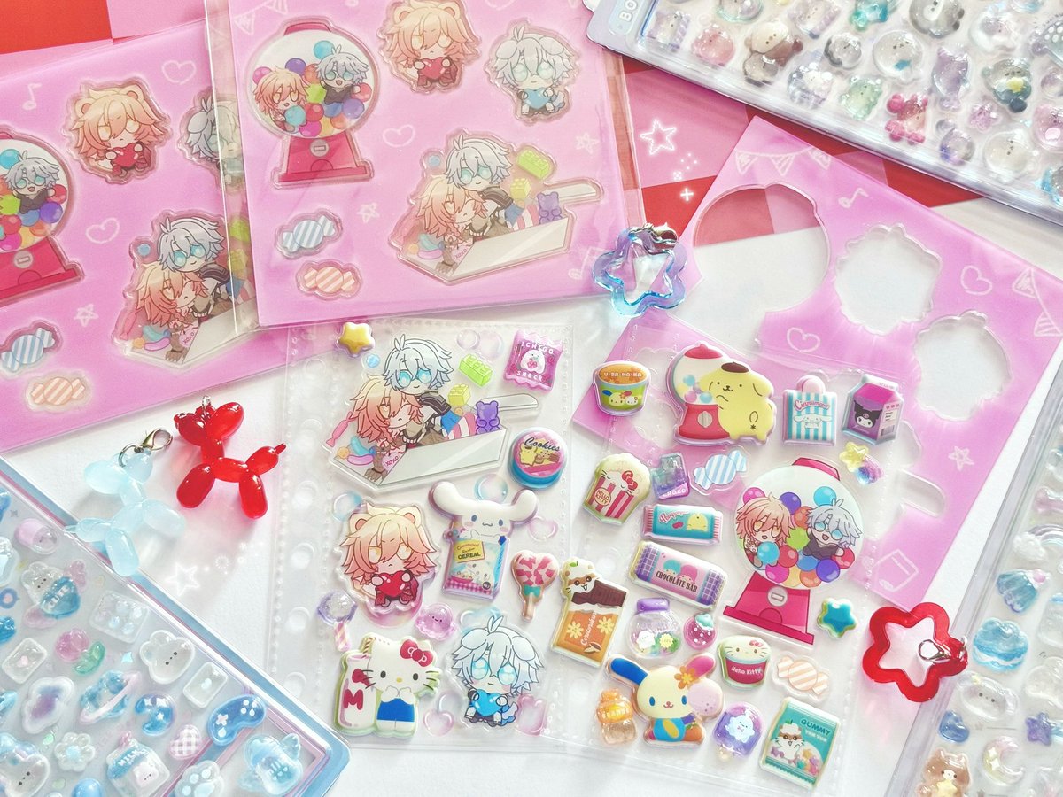 _297600's tweet photo. myphai アクリルステッカー❤️🩵
初めて自分の絵をグッズにしたの(⊃т  ̫ т⊂)かわいくて本当に嬉しい(⊃т  ̫ т⊂)♡
2月のオンリーで頒布したいです(願望) https://t.co/bDpJK6UO7S