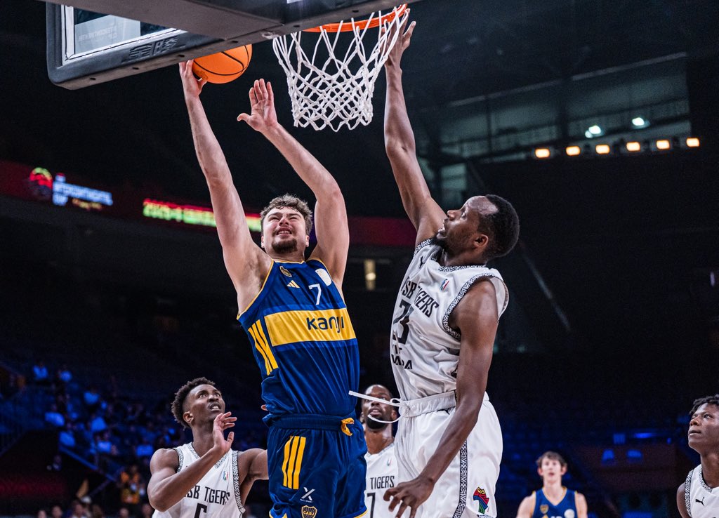 theBAL's tweet photo. That's a wrap on Beijing. 
🇷🇼 RSSB Tigers finish 4th at the FIBA Intercontinental Cup after a 93-62 result against Boca Juniors. 
A first for Rwanda, and a proud one at that. 🙏 https://t.co/r0wc38TdOH