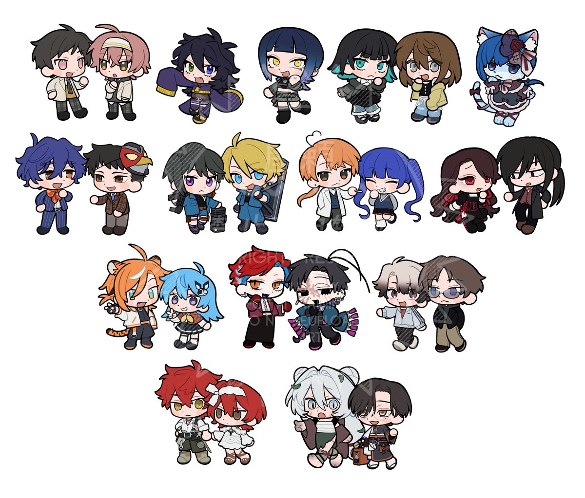 k0xyu's tweet photo. skebで描かせていただいたミニキャラです https://t.co/Ec0stYykHz