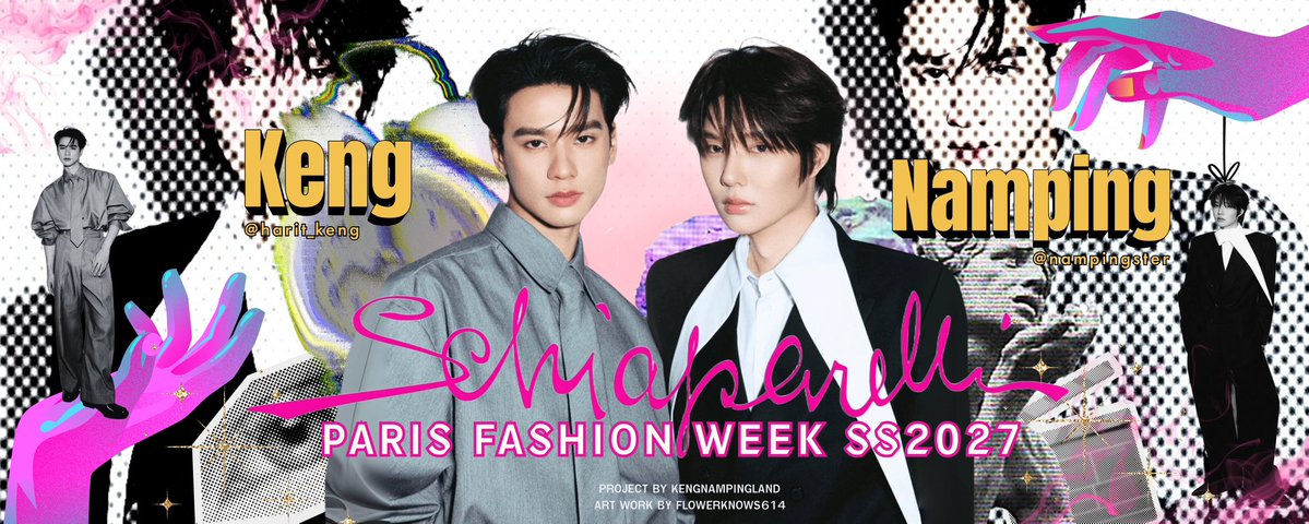 flowerknows614's tweet photo. เพิ่งว่างเข้าโซเชียล ป้ามาแล้วทุกคน🤘🏻🤍  

Can't wait to see KengNamping and Schiaparelli at Paris Fashion Week SS27!

#KengNamping  #KengHarit #nampingster @Schiaparelli #Schiaparelli #PFW https://t.co/9czKhIIEqA