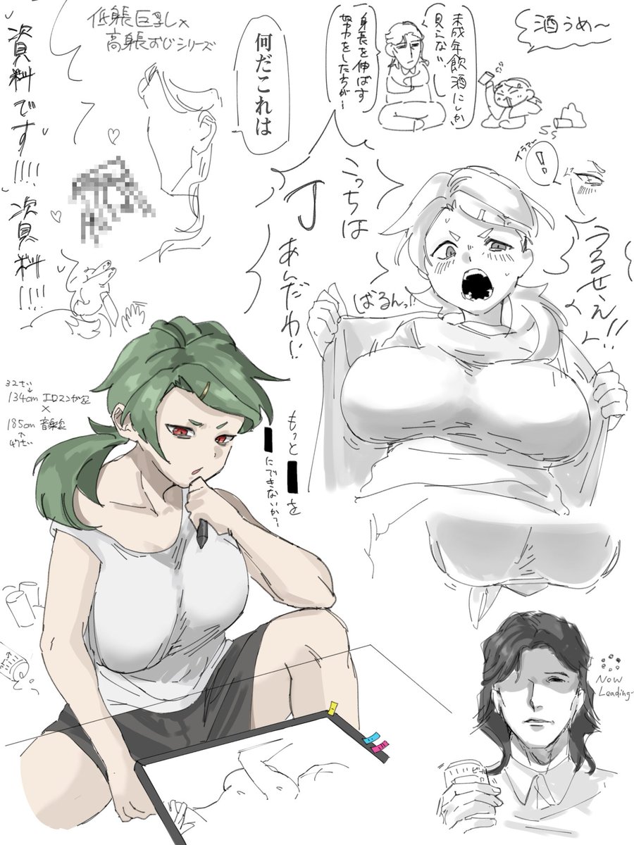 awa46_'s tweet photo. OC 創作男女

低身長巨○×高身長おじシリーズ第三段 https://t.co/qZibbqvuqO