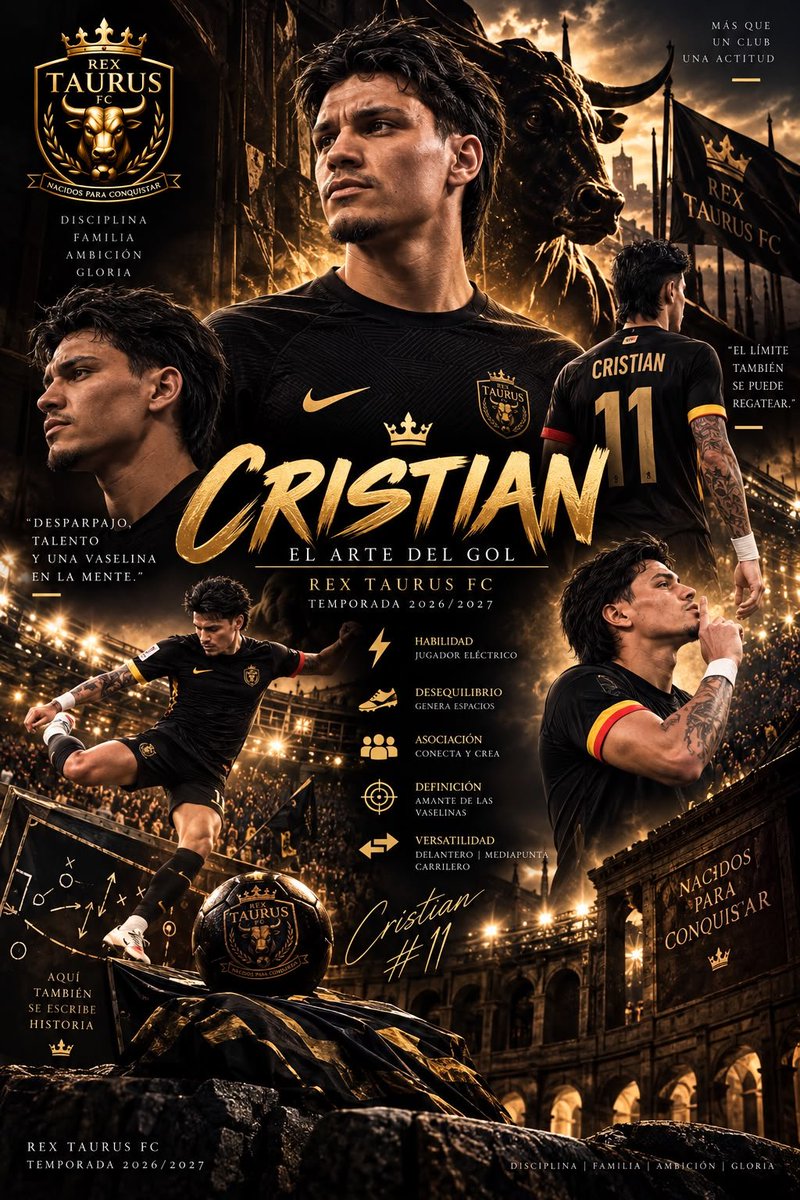 RexTaurusFC's tweet photo. Buenos dias a todos, hoy os presentamos a Cristian 💪🏼😍♥️ https://t.co/I0buyU5t61
