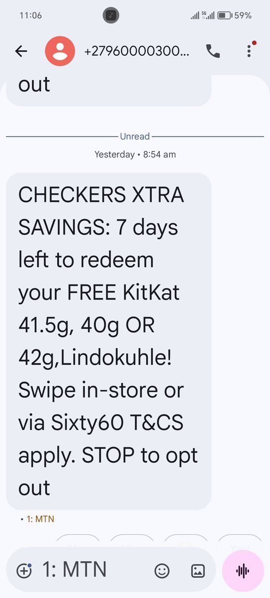 OkuhleSA's tweet photo. @CheckersSA @Sixty60_Tweets

Am i a joke to you?

Kodwa ikhona indoda ena 35, enesibhamu no mkhonto eyaka yaphiwa 40 g KitKat?

Iphi i VSOP, uphi umkhono we nkomo, Grade A beef?

Why ninga yeki uma ningafuni? https://t.co/rUcW9cVEj2