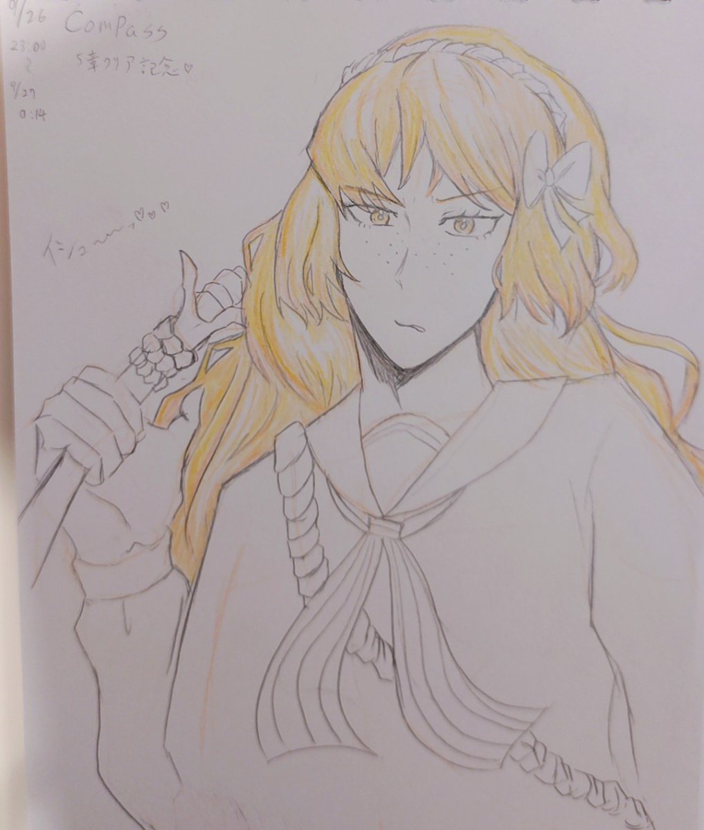 6ykdu8's tweet photo. 5章クリア記念初描きイシュメール…
ビックリした、俺って女の子描けたんだ… https://t.co/VKcQzS3NJj