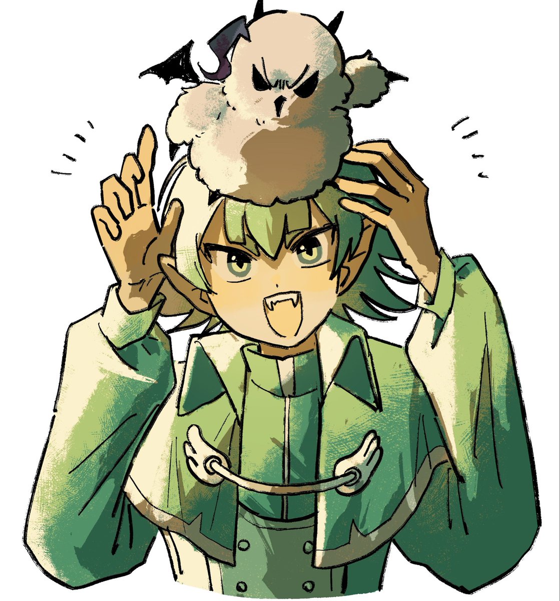 haha_eok_'s tweet photo. 使い魔先生とロビン先生♪ https://t.co/ywPF3L7HGT