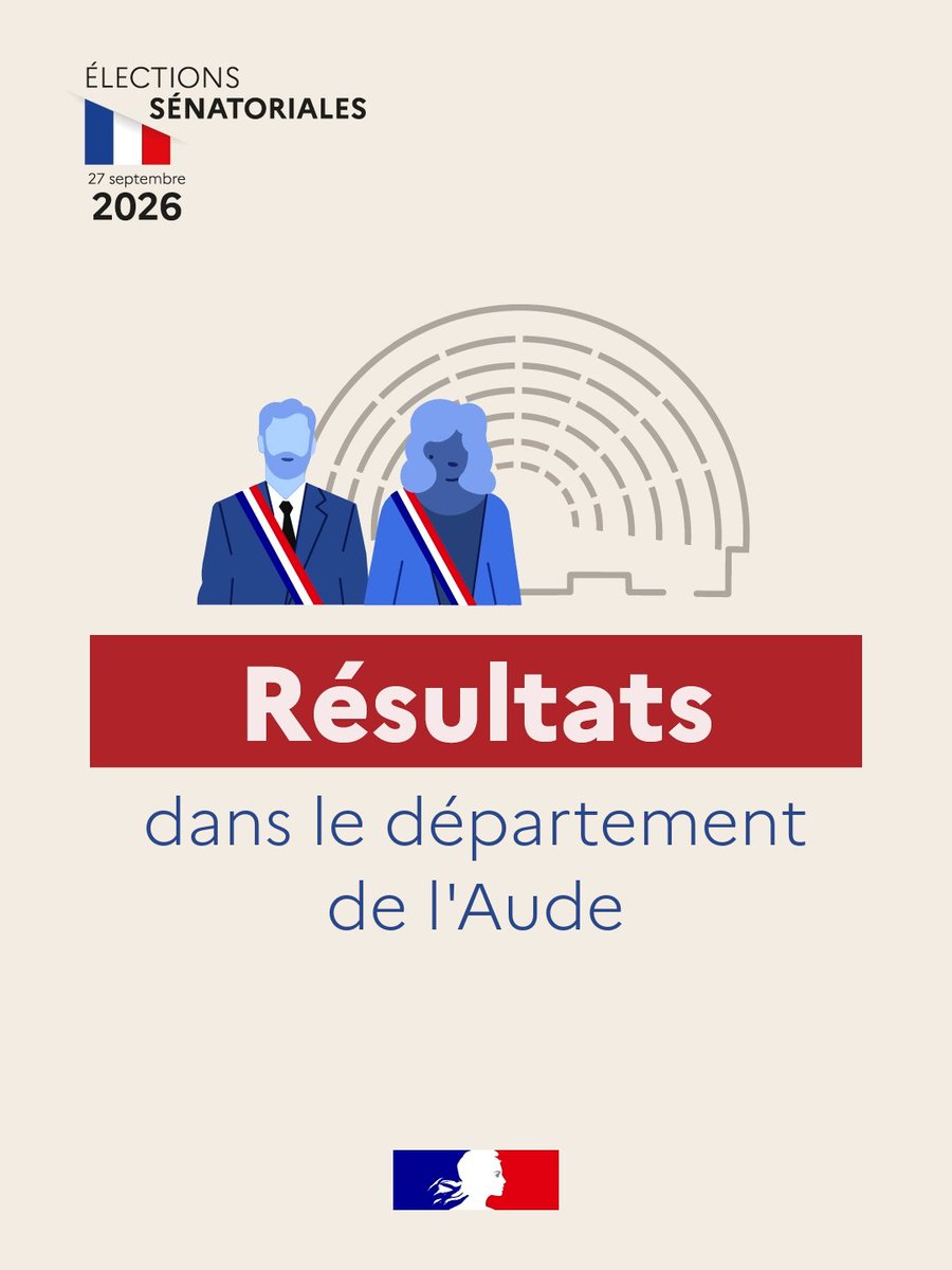 Image de Préfet de l'Aude - #Senatoriales2026 l  L'élection au suffrage universel indirect pour une durée de six ans des sénateu