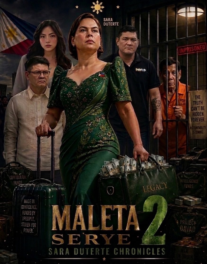 LamparaProject's tweet photo. Sara Duterte as the CONFIDENTIAL MALETA QUEEN OF GRAFT AND CORRUPTION

#ConvictSaraDuterteNOW https://t.co/5iSTvcxry4