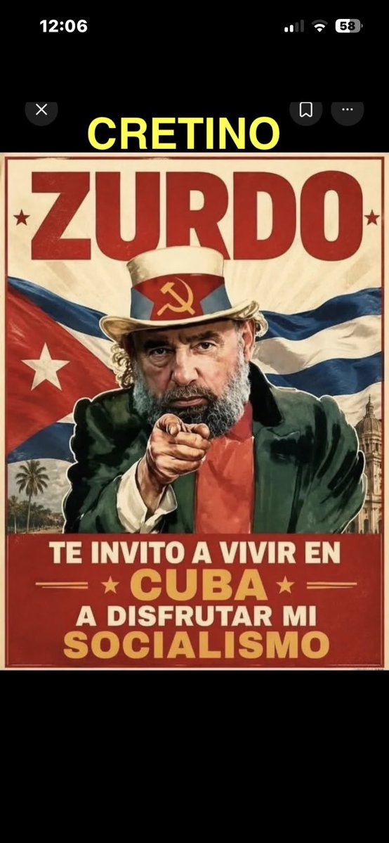 fidelcaca's tweet photo. @CubaMINREX Mentiras, patrañas. La verdad es que te meten preso 13 años por solamente decir libertad https://t.co/l0tjGLssHW