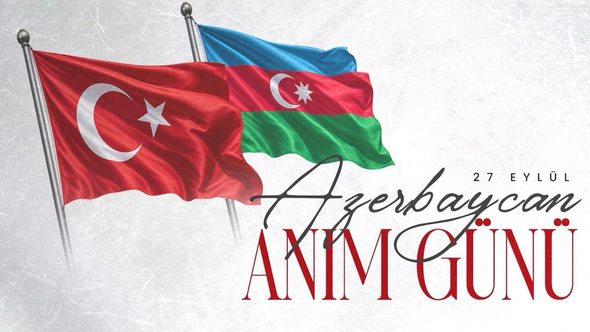 burhanduran's tweet photo. Karabağ’ın azadlığı için verilen mücadele, yakın tarihimizde cesaretin, fedakârlığın ve vatan sevgisinin hafızalara kazınan en güçlü örneklerinden biri oldu.

27 Eylül Azerbaycan Anım Günü’nde, vatanın egemenliği ve toprak bütünlüğü uğruna şehadete yürüyen Can Azerbaycan’ın kahraman evlatlarını rahmetle ve minnetle; gazilerimizi şükranla yâd ediyorum.

İki devlet, tek millet anlayışıyla, kıvançta ve tasada bir olduğumuz kardeş Azerbaycan’la gönül bağımız, ortak tarihimiz ve kardeşliğimiz daima var olsun.

Qarabağ Azərbaycan'dır! 🇹🇷🇦🇿