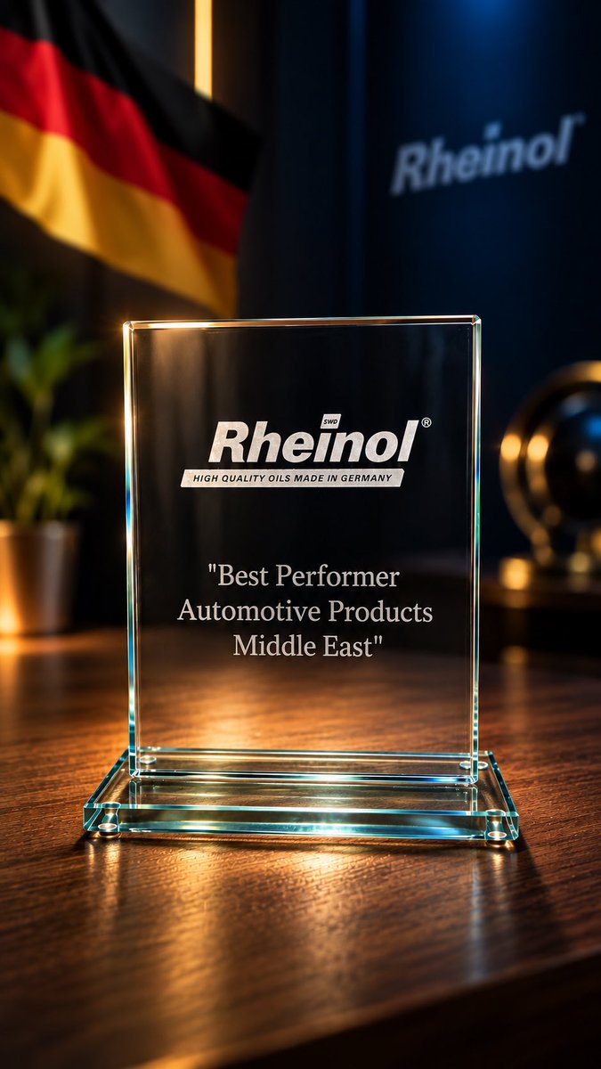 Rheinolksa's tweet photo. إنجاز جديد نفخر فيه 🏆🇩🇪
Rheinol – Best Performer Automotive Products Middle East
جودة ألمانية وأداء يثبت حضوره في أسواق الشرق الأوسط.
#Rheinol #رينول #MadeInGermany #صنع_في_ألمانيا #زيوت_محركات #زيوت_السيارات #Automotive #GermanQuality #EngineOil #MiddleEast https://t.co/xJvgZDmAL2