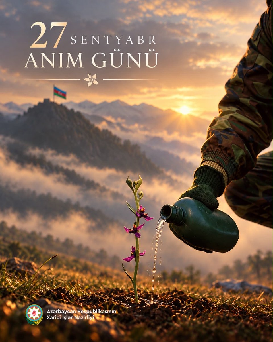 AzEmbPak's tweet photo. On 27 September, #RemembranceDay, we commemorate with deep respect and gratitude the cherished memory of our martyrs who sacrificed their lives for the independence, sovereignty, and territorial integrity of #Azerbaijan. https://t.co/dPMKCXZ77v