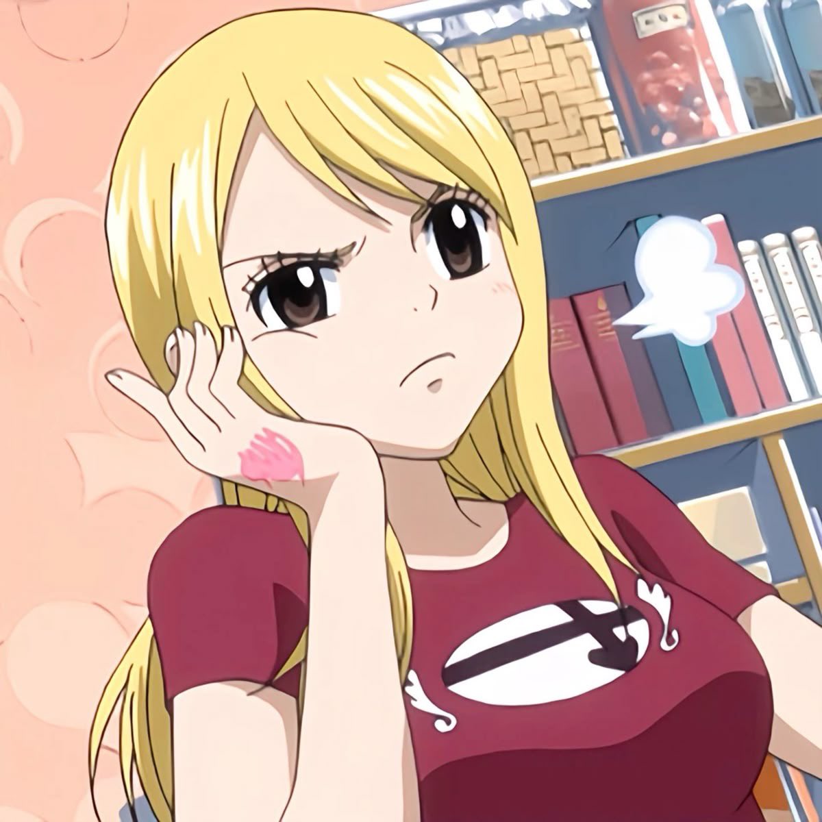 dragneelover's tweet photo. i hate the way some people downgrade lucy’s intelligence when she is literally the smartest person in team natsu, and one of the smartest characters in the show in general. she is usually the one solving stuff during the team’s jobs/missions https://t.co/FPIk0TF6MR
