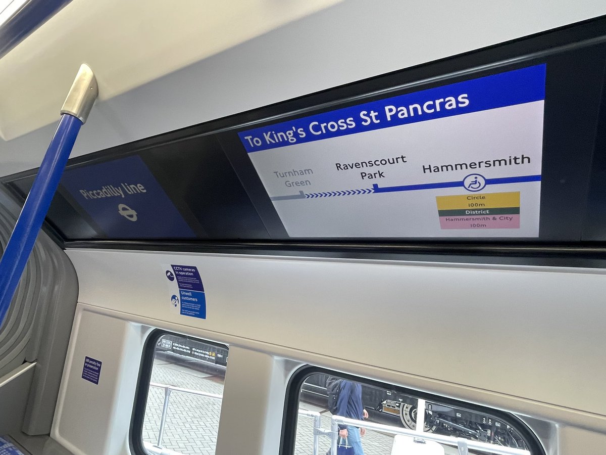 alexhornbyrail's tweet photo. Views from #InnoTrans: the latest trains for @TfL Piccadilly Line Underground with walk-through carriages, floating cars without bogies, fully digital cove screens and a few other firsts for the deep-level tube lines. Some nice ‘attention to detail’ touches here too. https://t.co/qmxQVviNjS