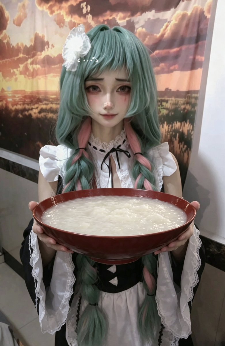 Do_Ko_Yan_Zhi's tweet photo. 大朗，你的粥熬好了快喝罢😋 https://t.co/RlIP9HZi56