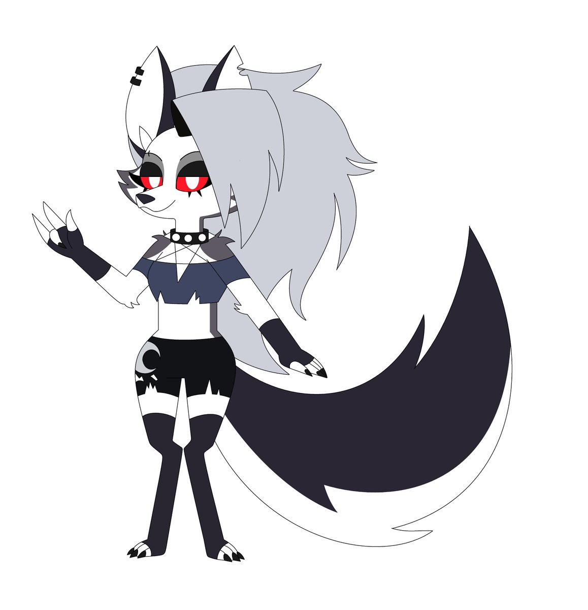 DracoGatorZ's tweet photo. Loona is a character from Crocogators!. She is a Hellhound who is the receptionist of I.M.P and the adoptive daughter of Blitzo. She originates from Helluva Boss.
#Crocogators #Loona #HelluvaBoss https://t.co/RCJZdyByZH