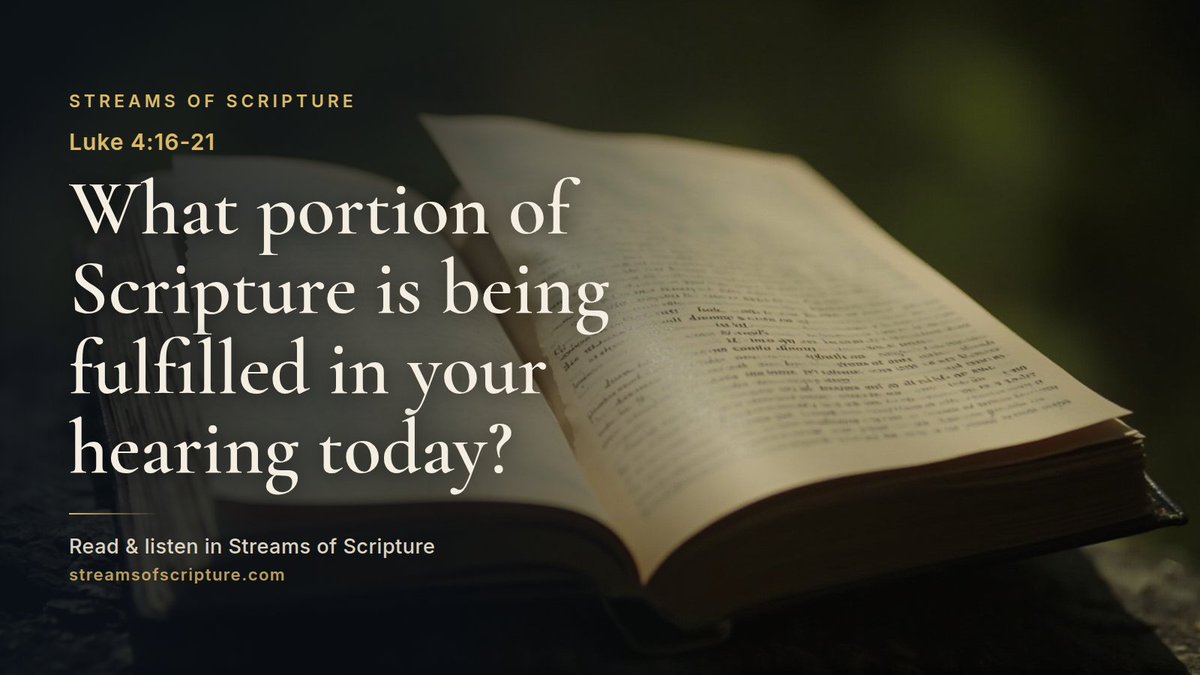 StreamScripture's tweet photo. Jesus didn't flip to Isaiah 61 by accident. In first-century synagogues, the day's Scripture reading was chosen from a fixed three-year cycle, and Isaiah 61 was often paired with the Sabbath portion because it proclaims Jubilee, the…

Read &amp; listen link below ↓

#Luke4 #Teach https://t.co/rrpGpCRzbX