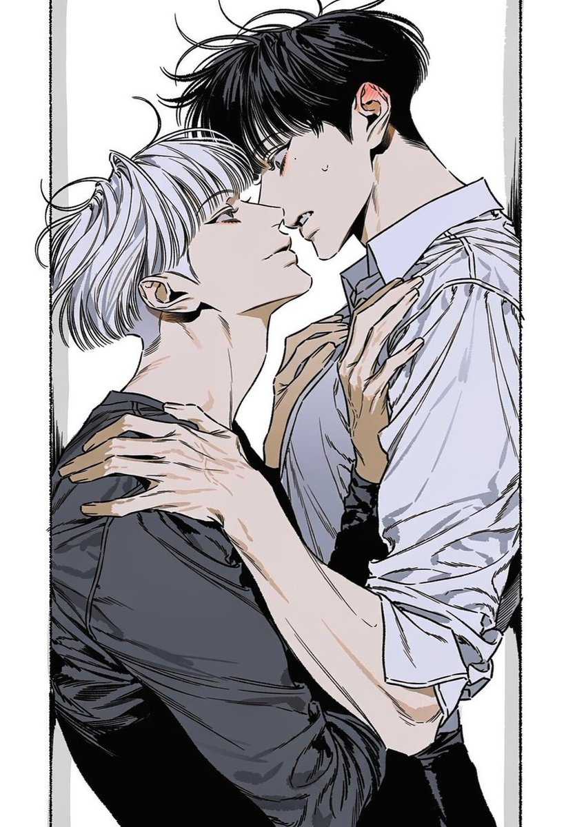 leftbypeace's tweet photo. * ■ ▲  4.5 / 5 
* 자유롭게 사용해 주세요

Prompt

공용: 2character, upper body, 3::very narrow enclosed space, pressed close together::, 4::intense face-to-face proximity::, side view, wall behind B, intimate tension, simple white background

A: 3::standing directly in front of B, leaning forward and looking up at him::, face extremely close to B, one hand gripping B's waist, other hand braced near B, dark long-sleeved shirt

B: 4::back pressed against wall, looking down at A::, startled flustered expression, 3::both hands gripping A's shoulders::, white dress shirt, sleeves rolled up, black trousers