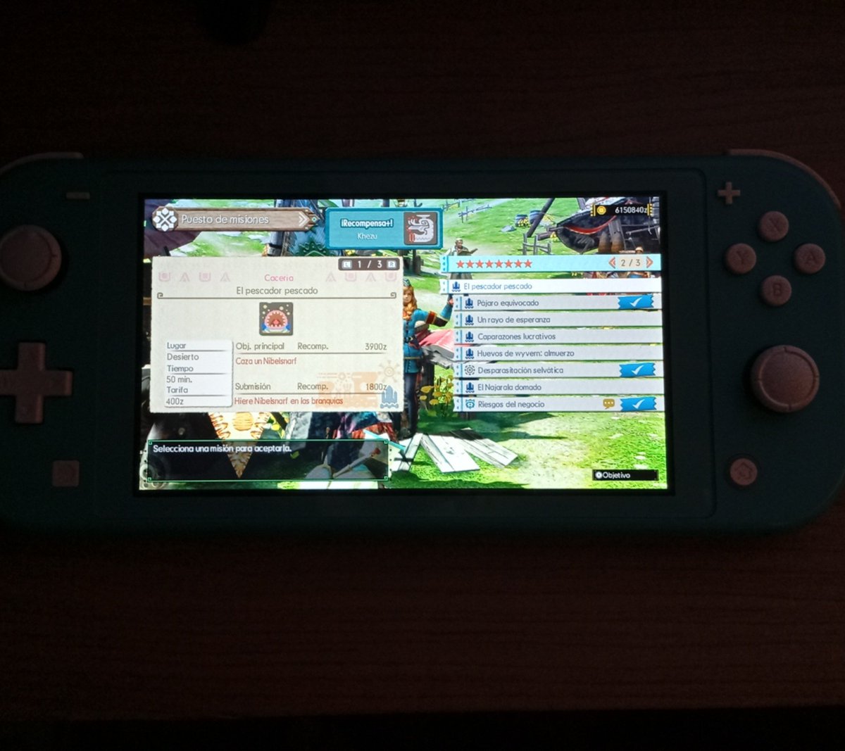 DemonykGamer81's tweet photo. A seguir completando misiones y cazando wyverns. Anoche acabé con las misiones de 7✴️ disponibles. A por las de 8✴️ que me quedan. 🎮🦖 ⚔️#MonsterHunter #MonsterHunterGenerationsUltimate #Capcom #Nintendo #NintendoSwitchLite https://t.co/XFmlSZ1fBt