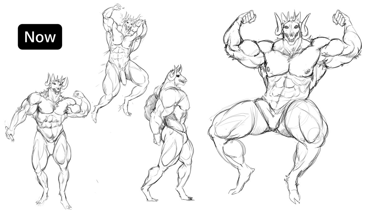 Arttyor_'s tweet photo. I think this month anatomy training  really helped me with drawing better anatomy (then vs now)
Oc belong to @Baradragonborn https://t.co/uN7PTYOKCe