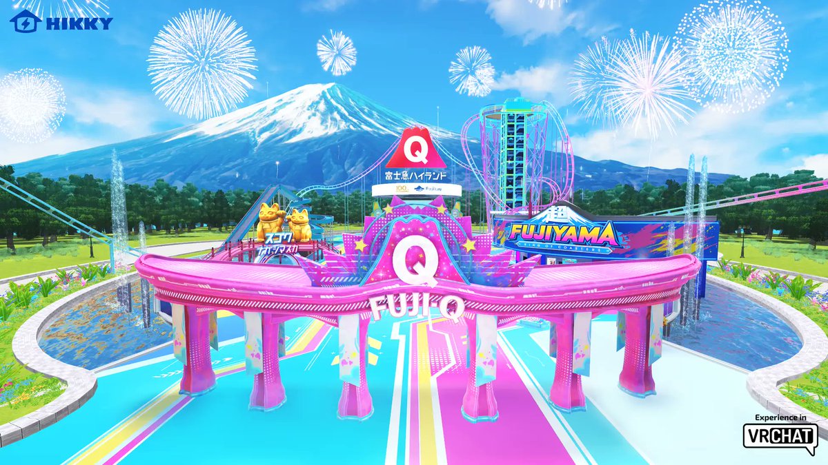 Virtual_Market_'s tweet photo. 🎡VRChatワールド公開🎡
🎢【富士急ハイランド】🎢

あの富士急のアトラクションをVRChatで！
いつでも・無料で遊べます🙌

今後アップデートもされていきますよ～🎉
https://t.co/oxi6hUa0DF

【公式Discord】も！🙌
https://t.co/OJhWwgxLiX