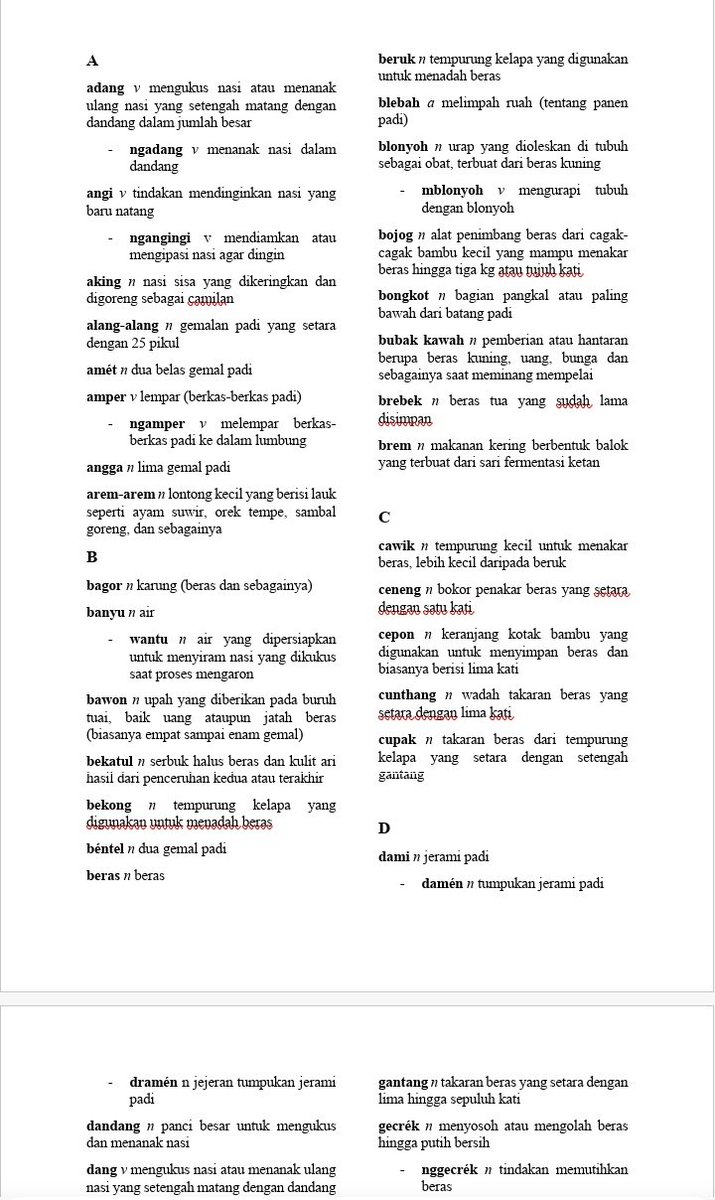 Calametha's tweet photo. Dulu aku juga pernah bikin Kamus Padi Bahasa Jawa 😍🌾👨🏻‍🌾

Bisa disimak : 
https://t.co/MVxWm1bFNe

Jika diri ini berkehendak—nantinya kamus ini akan diberikan daftar isi, cover, dan sistematika yang layak agar patut dipublikasikan di Google Books. https://t.co/JNR7vV2Zrd