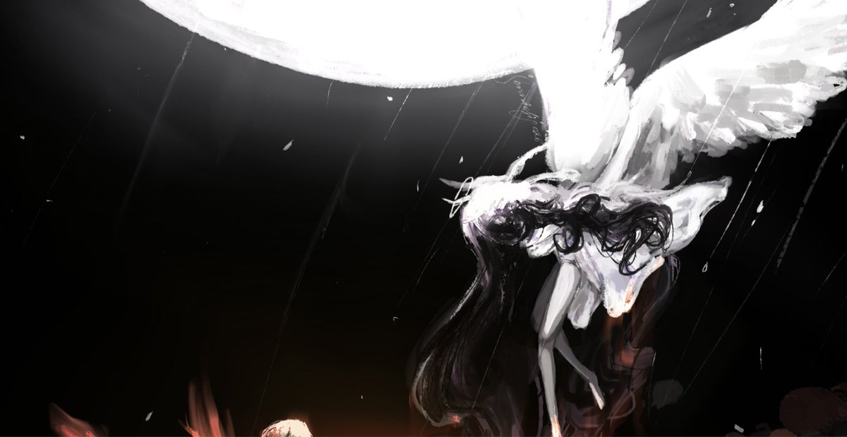 jennielij026's tweet photo. Crimson Moon &amp; Moon Maiden #arlebina #genshinimpact #art 🖤🪽 https://t.co/lV3MXCoQ5L
