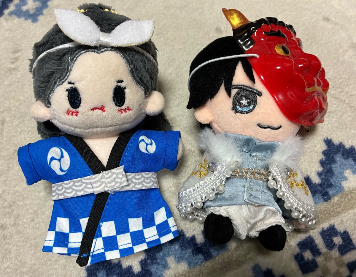 imatomlk2s's tweet photo. 今日は友人とぬい活。
スリコの衣装かわいい💕
友人の推しのケンティーとユニット組んでみました。
阿絮かわいい💕ケンティーもかわいい💕 https://t.co/u8Gbtb5HAQ