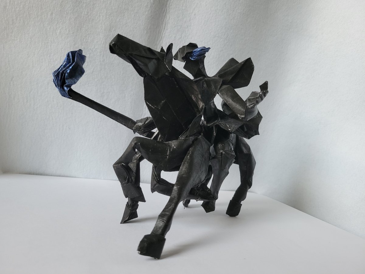 i_zappie's tweet photo. オーディン/Odin

創作･製作 自分
不切正方形1枚から
 #折り紙作品  #origami https://t.co/s5lYrv4kuG