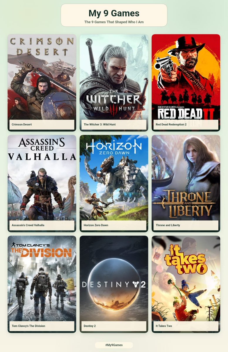 SKY_UPz's tweet photo. My Top 9 video games 🎮

There are plenty of other games too, like the Tomb Raider series, Zelda, and many more.

I tend to lean toward games that give me more freedom to explore and play at my own pace ☺️ https://t.co/BrxLQMw7NR