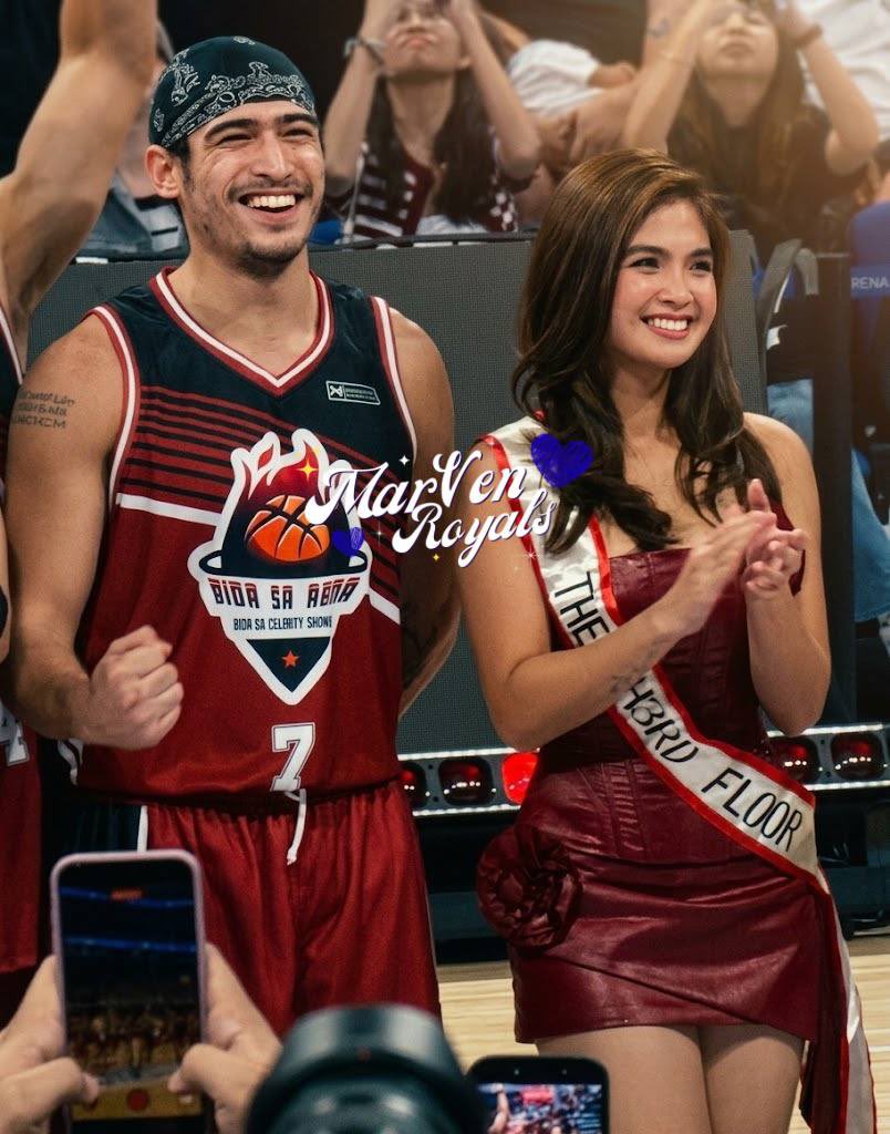 MarVenRoyalsOFC's tweet photo. The winner takes it all — not just the match, but the hearts of the Cebuanos and the MarVen fam! 🏀🔥

Marco & Heaven proved once again that victory shines brighter when shared with the people who cheer the loudest. 😍

Paldong paldo tayo, fam! 🤩💯

#MarVen #MarcoGallo #HeavenPeralejo #BidaSaArenaTheRematch