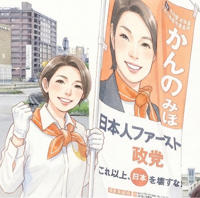 PQTpYmV9Ez88299's tweet photo. 今日も何処かでシリーズ
☝️✌️ #参政党　🐦‍🔥

#かんのみほ 苫小牧市政改革委員会

素敵な橙🟠💓🟠🟠🟠 https://t.co/1rrzbOswel