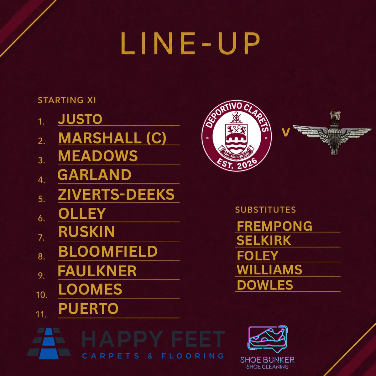 DeporClarets's tweet photo. Line-ups are locked in and kick off is moments away… https://t.co/WuuY7Dtx1G