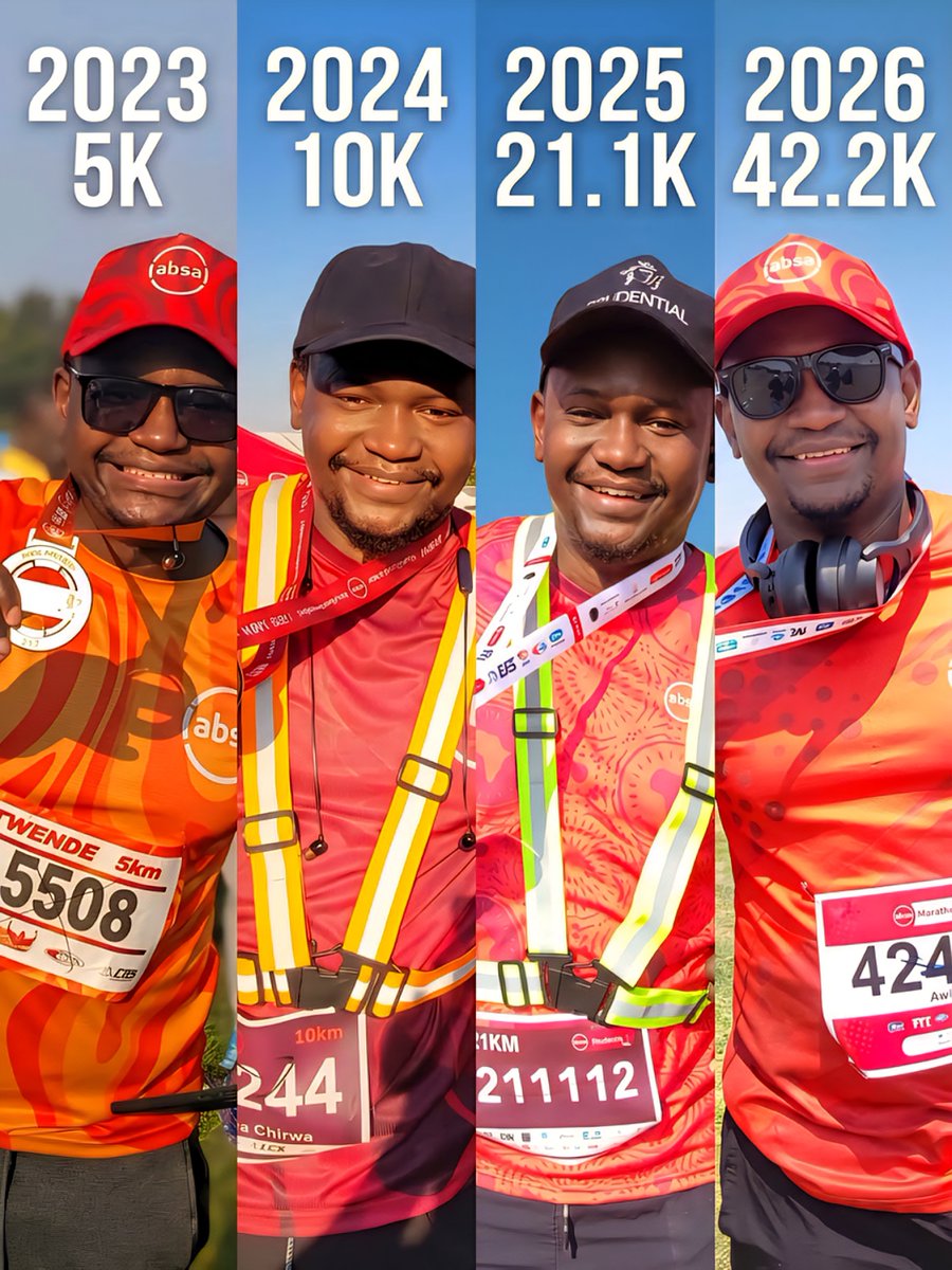 TheNameIsZondo's tweet photo. And for the birthday boy?
Perhaps an Absa Marathon Event Grand Slam🏆
​Another year around the sun, and the ultimate race collection is officially complete. 
Happy birthday Mr. Chirwa🥳 https://t.co/c9CeLmMIK9