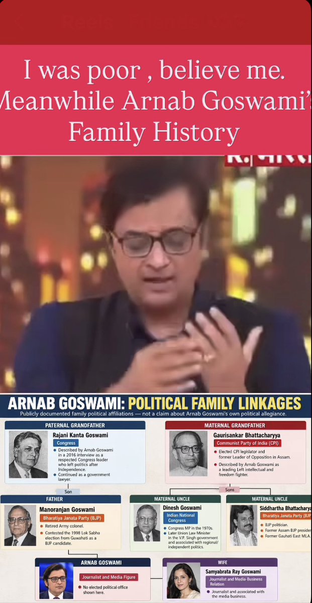 Azaad028's tweet photo. Family History of Middle Class Arnab Goswami https://t.co/7gJHeM1Ibx