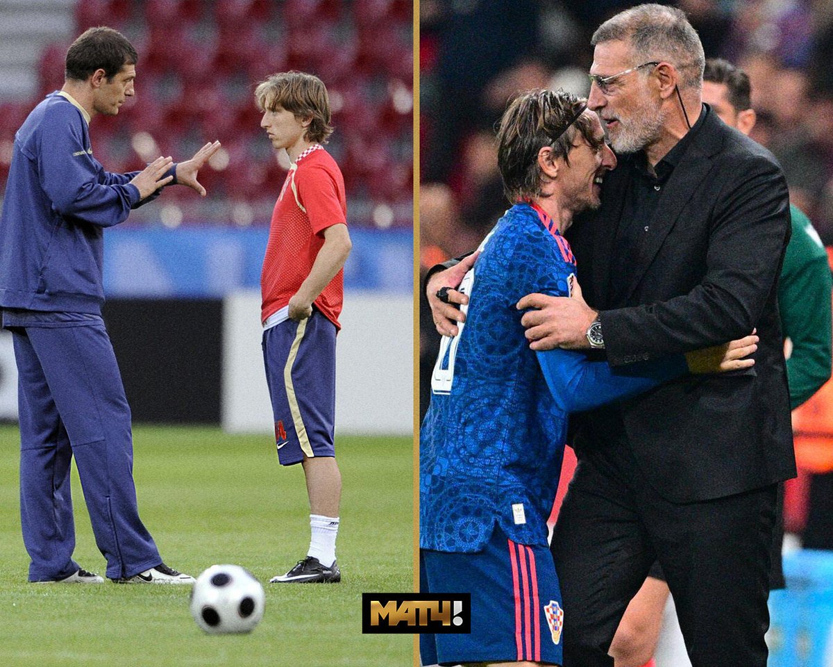 MatchTV's tweet photo. Между фото 18 лет. А Модрич как был хорош, так и остаётся 🇭🇷

И Билич снова в сборной. История повторяется 😏 https://t.co/msyf9qU7pp