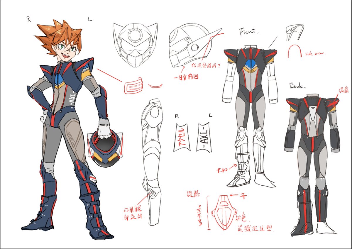 potchago's tweet photo. Rider AU Axl design😊 might draw the girls next hehehe~ https://t.co/ldhZa3Bw4q