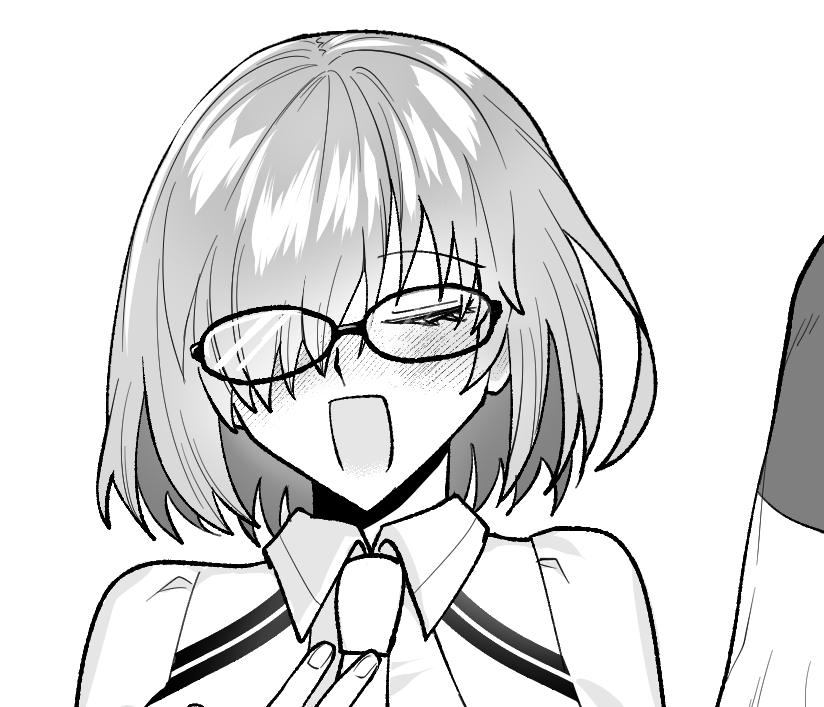 hana_biii_'s tweet photo. wip　先輩の魅力を語るマシュ描いてる https://t.co/VbAXw1ODEo