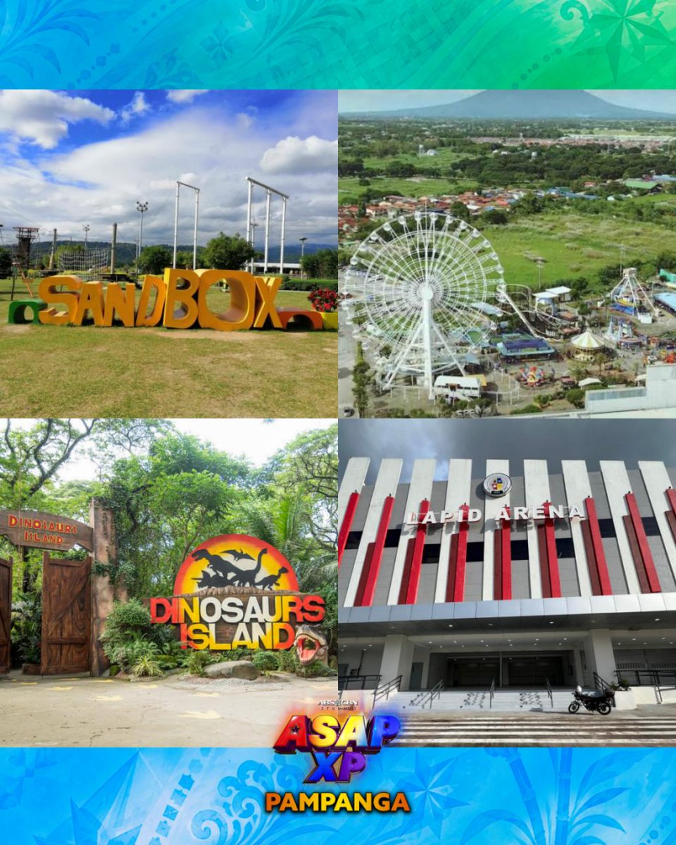 ASAPOfficial's tweet photo. 4 PICS, 1 WORD: XPERIENCE! 👀📍

From food trips, pasyalan, hanggang adventure spots, maraming pwedeng i-XPerience sa Pampanga! Pero syempre, may ONE STOP na dapat kasama sa itinerary… 🎤🔥

📍 Lapid Arena for ASAP XP Pampanga!

Kaya kumpletuhin ang Pampanga trip: gala, kain, saya, then ASAP XP! 💜✨

2 WEEKS NA LANG!
Buy your tickets now for ASAP XP Pampanga!

✅ Show 1 | 12NN
https://t.co/O0uaN0lqw6

✅ Show 2 | 7PM
https://t.co/z9xiqRQGCN
