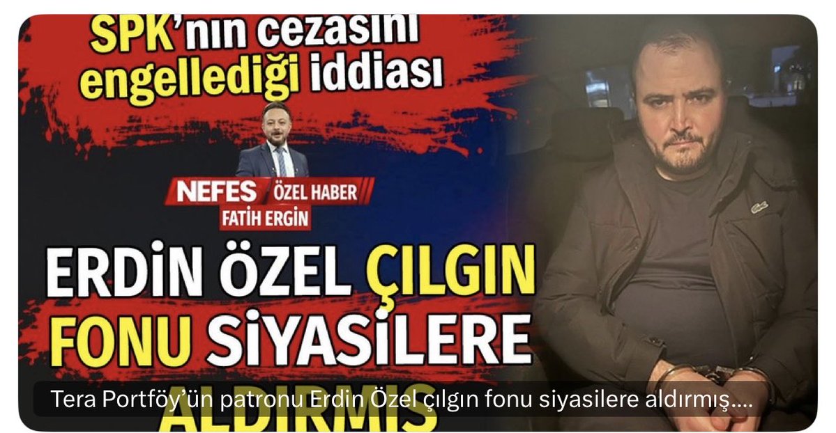 bi_dinlesen's tweet photo. @siyasi_otorite 🚨🚨SPK yı DURDURAN , BDDK durduran 
tüm bu siyasiler ortaya çıkmadıkça, fon vurgunu yapan bu tarz zümreler ortaya dökülmedikçe, halktan çaldıkları paralar geri getirilmedikçe,fon vurgunu çözülemez, hortumlanan milyarlar geri getirilemez 🚨🚨🚨 https://t.co/hst2ItVRc9
