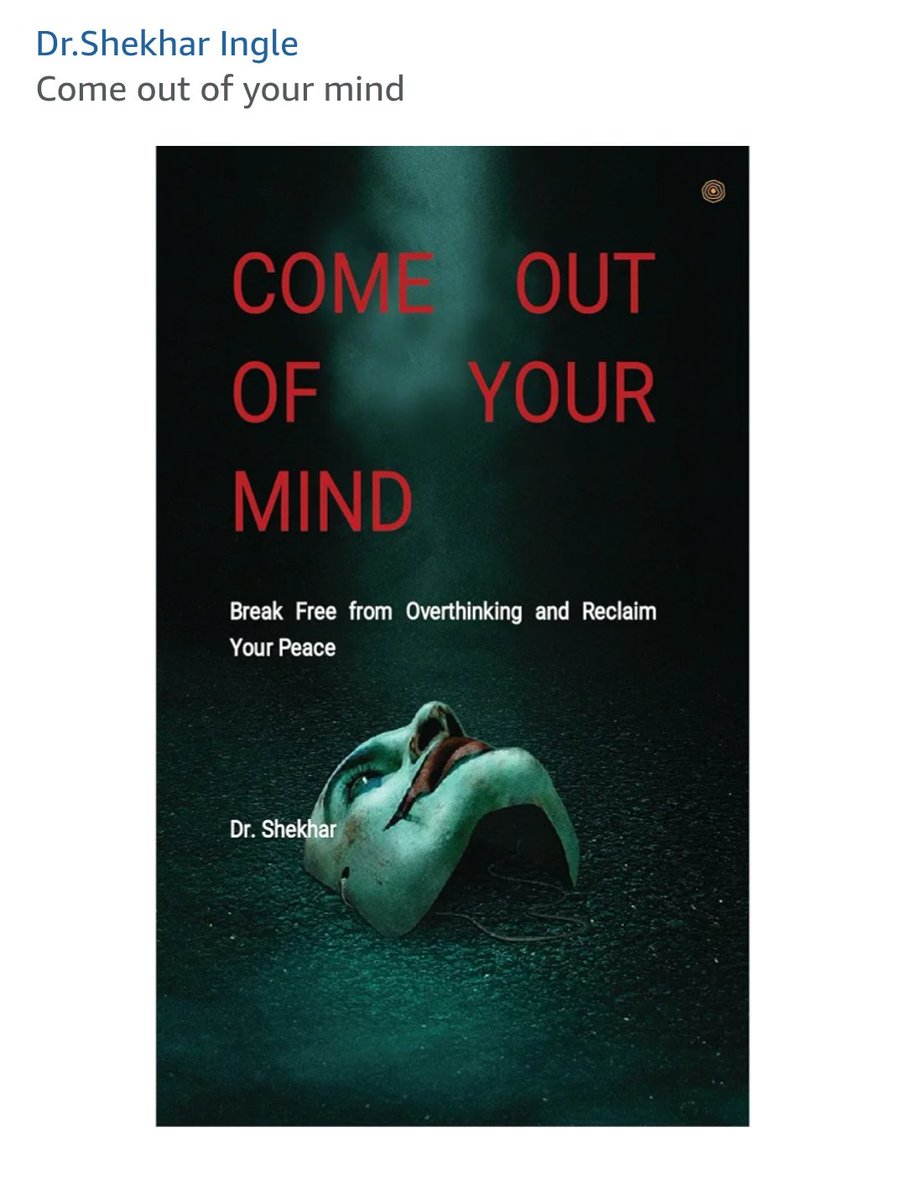 Shekharrr_1's tweet photo. https://t.co/u2jzigrTP5
Come out of your mind 
Author - Dr. Shekhar.
Kindly visit and buy our book. https://t.co/3Z1akXTzX0