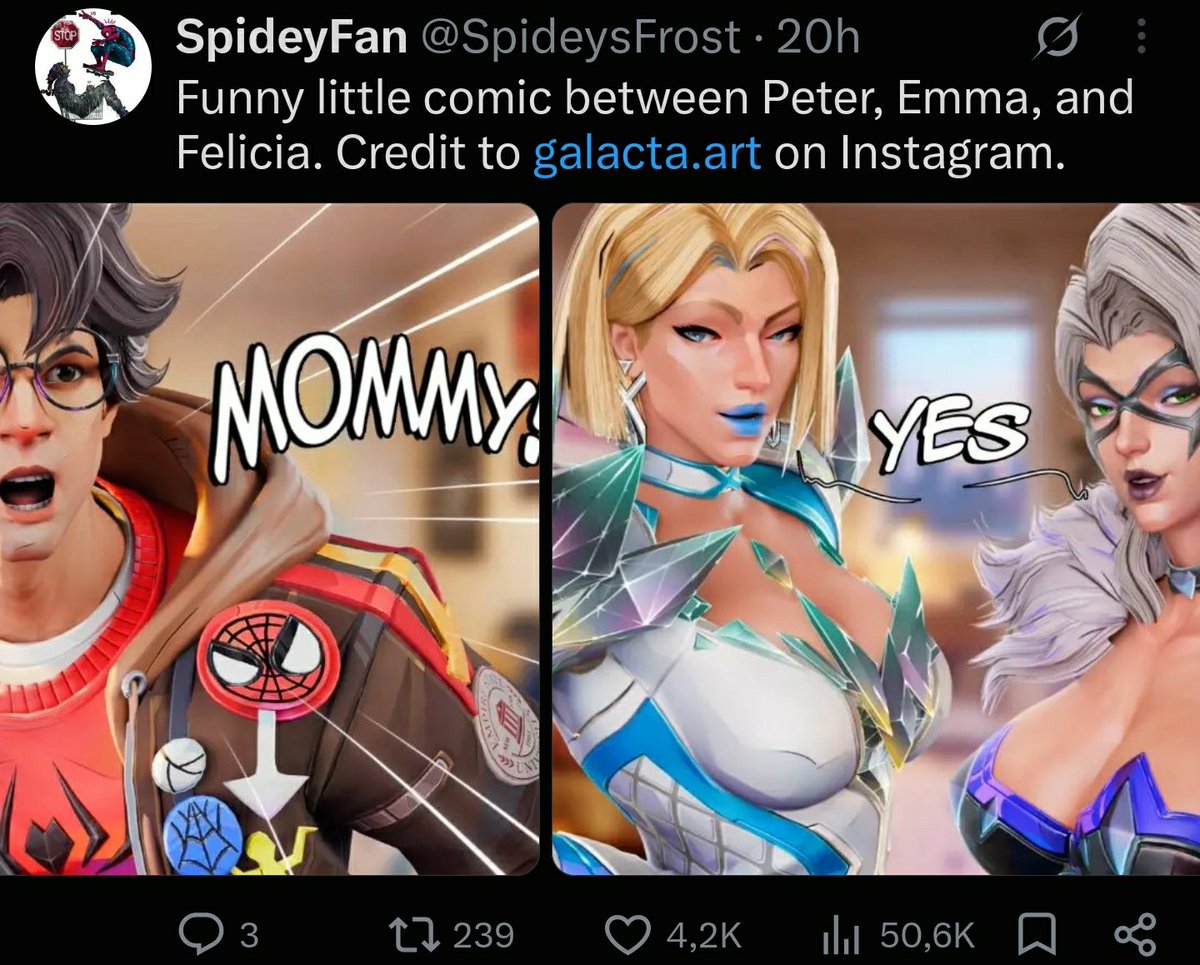 Alma_Toshiro's tweet photo. @JwowBaelz @Ram_1799 Don't forget how "deep, amazing and logical" have their ship
Cobra's comics just portray Sai as an idiot with no personality trophywife lapdog who always is jealous of Emma when she's with Peter💀 The other ship has the green card to post horny stuff because no racism but we cant https://t.co/K2GUlJot1F