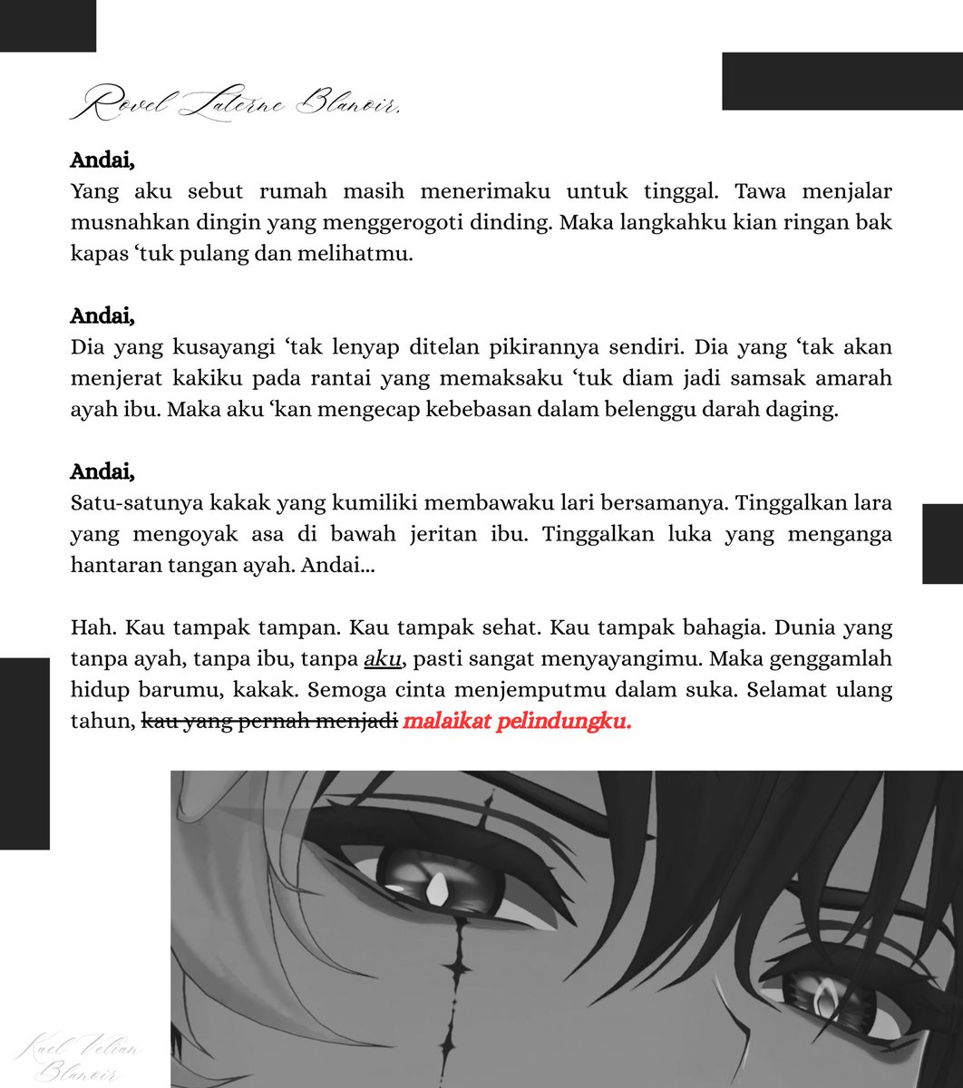 VelianSama's tweet photo. Selamat ulang tahun, Rovel Laterne Blanoir. https://t.co/FWrxgnxHZH