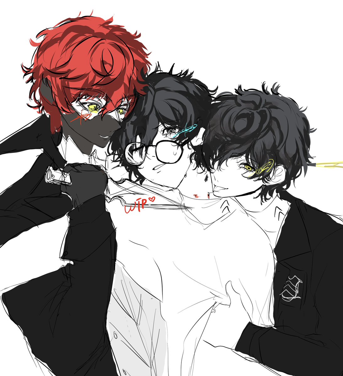 Mofumof0_11's tweet photo. 旅行行っててラブラブシャドウちゃん進んでないごめんなさい。進めます  #Persona5 https://t.co/PABgXzkVvL