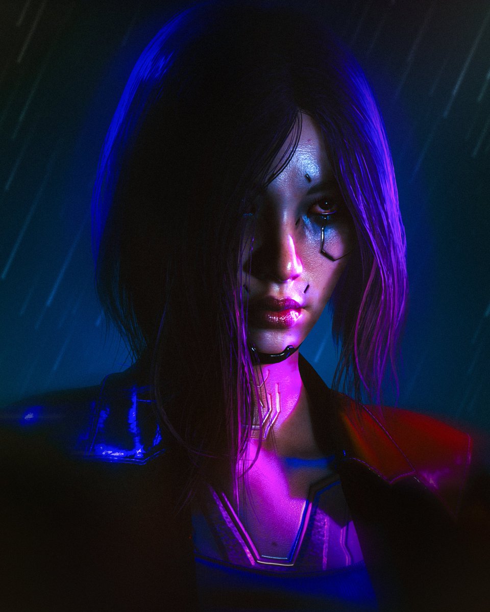 preemfemme's tweet photo. unposted so mi pic 💙 #cyberpunk2077 https://t.co/0t2xHLsOfU