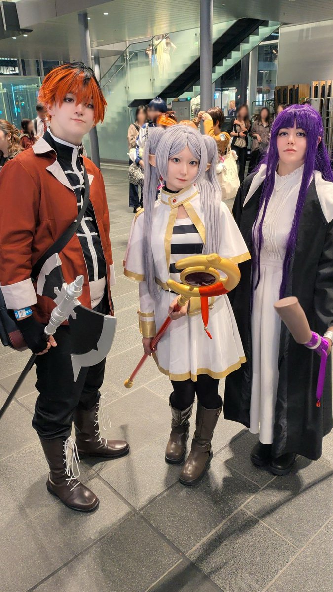 ByurichanCos's tweet photo. フリーレン様にお会い出来て
とても嬉しかったです(*´꒳`*)
@cos_nyazirin さんありがとう♡
これで三人がそろいましたね！
素敵すぎる！幸せ！
#ENCOS2026 #エンコス2026
#ENCOSTOYAMA #フリーレン https://t.co/jIhDKzXpp7