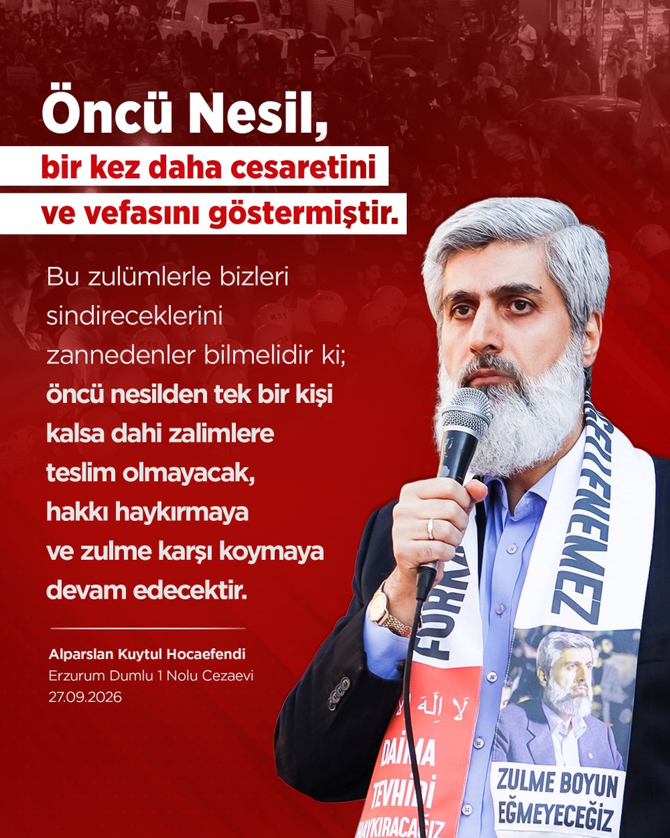 liderhoca_1's tweet photo. Öncü nesil, bir kez daha cesaretini ve vefasını göstermiştir.

Bu zulümlerle bizleri sindireceklerini zannedenler bilmelidir ki; öncü nesilden tek bir kişi kalsa dahi zalimlere teslim olmayacak, hakkı haykırmaya ve zulme karşı koymaya devam edecektir.

#AdanaEmniyeti
Polisten SokakIşkencesi
AkpDönemi ZulümDönemi
OzgürlükYürüyüşüne Müdahale