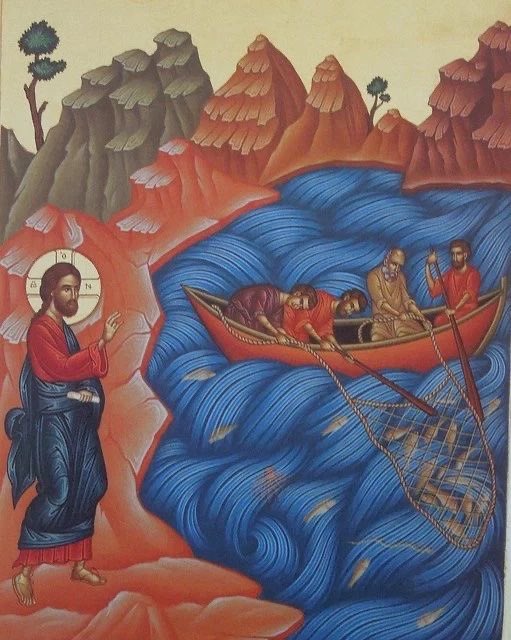 FChristopher77's tweet photo. Today's Gospel (Luke 5:1–11).

A whole night on the water. Empty nets.

Tired hands washing them on the shore.
And Christ steps into the boat of the man who caught nothing.

If your night was long and your nets are empty, this Gospel is for you. 

"Master, we have toiled all night and caught nothing."

This is every soul that labors without grace.

But Peter adds: "Nevertheless at Your word I will let down the net."

One word of obedience did what a whole night of effort could not.

"Launch out into the deep."
St. Macarius says the heart is a small vessel, yet in it are dragons and lions. In it too are God, the angels, life and the Kingdom.

The deep Christ calls you to is your own heart.

Peter fell at His knees: "Depart from me, for I am a sinful man, O Lord!"

The nearer the Light, the more clearly we see our darkness.

St. Isaac the Syrian says that one who sees his own sins is greater than one who raises the dead.

St. Theophylact notices that Christ called the Magi through a star and the fishermen through fish.

He knocks at every heart with the key that fits it.
A hunter, through a deer.
A sorcerer, through his own failed spells.
An actor, on the stage where he mocked Him.

Placidas, a Roman general, chased a stag alone into the wilderness. Between its antlers he saw a shining cross with Christ crucified, and heard: "Placidas, why do you persecute Me?"
The Lives of the Saints say God "hunted the hunter."

Cyprian was the most famous sorcerer in Antioch. He sent demons against a young Christian woman, Justina. She drove them all away with the sign of the Cross.
He burned his books of magic, was baptized, and died a martyr beside her.

Gelasius was an actor, ordered to mock baptism on stage. He went into the water as a joke and came out a Christian. He was martyred for it.
Grace caught him on the very stage where he mocked it.

He did not wait for them to become holy first. He came into their boat, their trade, their sin, their night.

He is standing now on the shore of your heart.

Let down the net at His word.

What did He call you through?